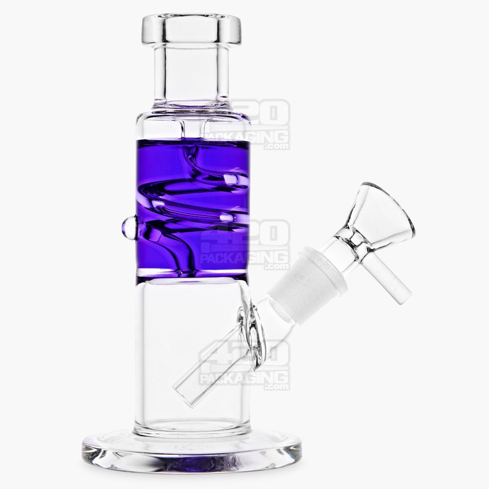 Bong vetro mini spiral colori liquid