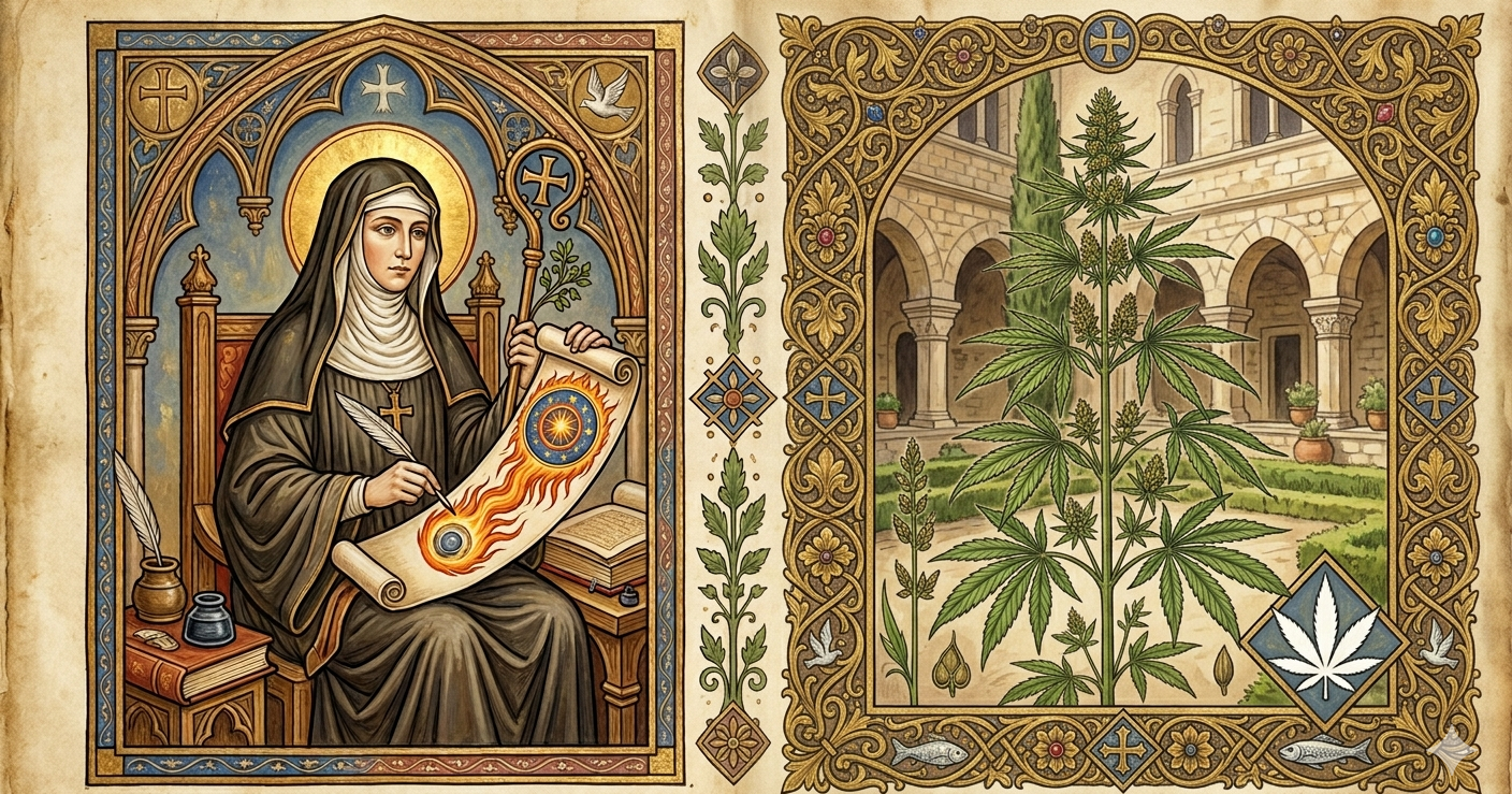 Ildegarda di Bingen e la Canapa: La Medicina della Santa Visionaria