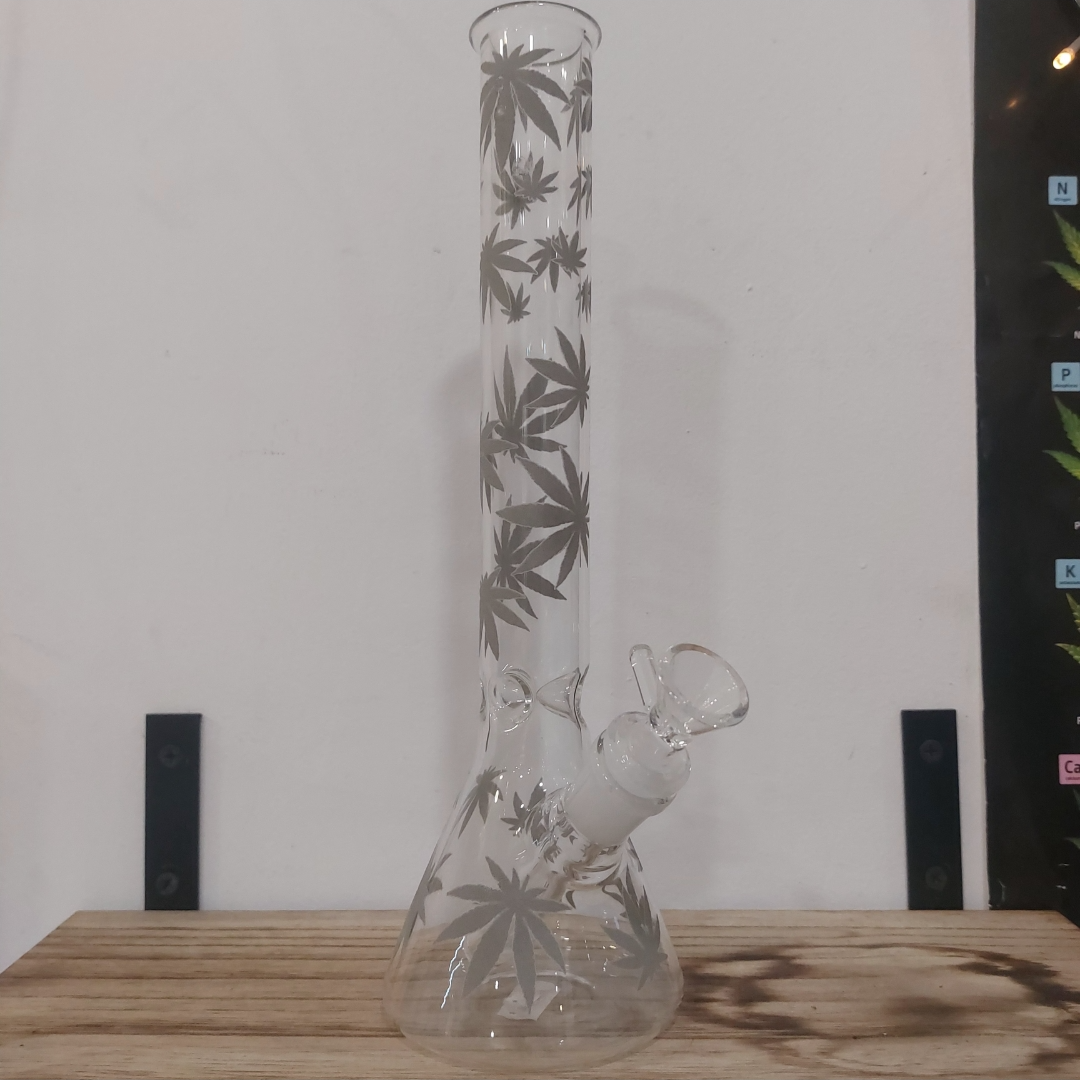 Bong con Foglie in velluto